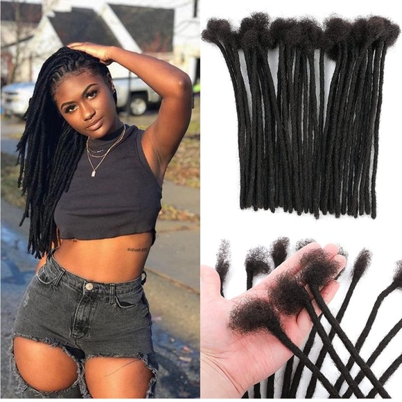 8 inch 30 Strands Width 100% Real Huamn Hair Permanent Dreadlocks Extension - Picture 1 of 7